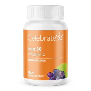 Demir 30 mg + C Vitamini, Çiğnenebilir, Grape