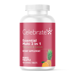 Essential Multi 2 i 1 Multivitamin med Calcium Tyggetabletter 