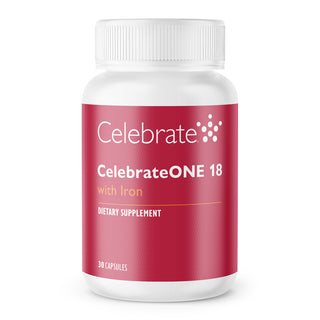 CelebrateONE 18 Bariatrisk multivitamin med jern, én gang dagligt, kapsler