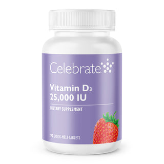 D3-vitamin 625mcg (25.000 IU), Quick-Melt, Berry