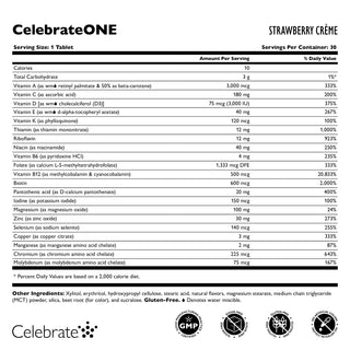 CelebrateONE Bariatric One A Day Multivitamin, Jernfri 