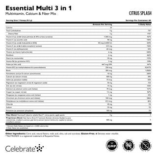 Essential Multi 3 i 1 Multivitamin med Calcium Drikkeblanding 