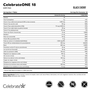 CelebrateONE 18 Einmal täglich bariatrisches Multivitamin mit Eisen, Kautabletten