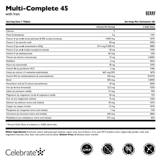 Multi-Complete 45 Bariatrisches Multivitamin mit Eisen, Kautabletten