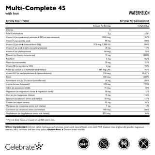 Multi-Complete 45 Bariatrisk Multivitamin med Jern 