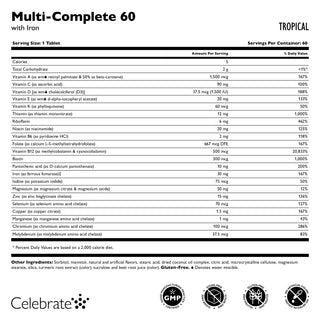 Multi-Complete 60 Bariatrisk Multivitamin med Jern 