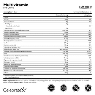 Bariatrisk multivitamin uden jern Soft Chews