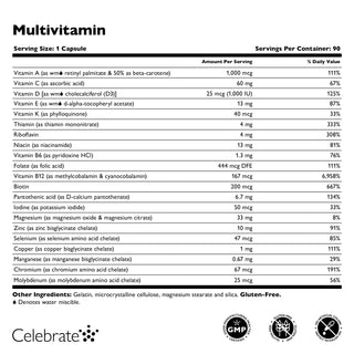 Bariatrisk multivitamin uden jern, kapsler