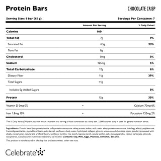 Proteinbarer, pakke med 7 stk.