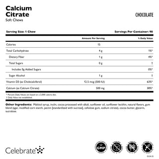 Kalziumzitrat, Kaubonbons / Soft Chews