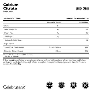 Kalziumzitrat, Kaubonbons / Soft Chews