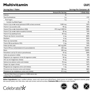 Bariatrisches Multivitamin ohne Eisen, Kautabletten