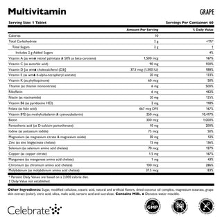 Bariatrisches Multivitamin ohne Eisen, Kautabletten