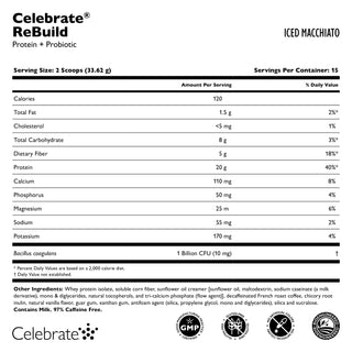 Celebrate® ReBuild Białko + Probiotyk, Proszek