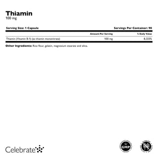 Tiamin B1 Vitamini, 100 mg, Kapsül