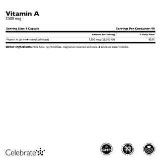 A-vitamin 7.500mcg (25.000 IU), kapsler