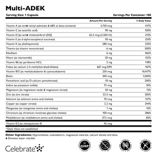 Multi-ADEK Vitamin ohne Eisen, Kapseln