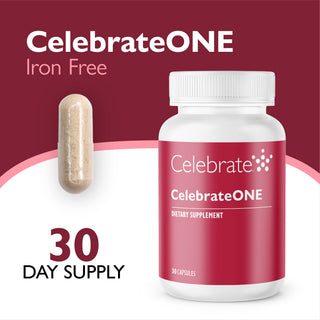 CelebrateONE einmal täglich bariatrisches Multivitamin ohne Eisen, Kapseln