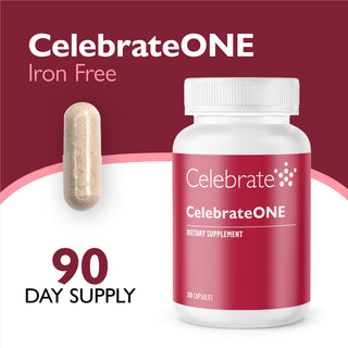 CelebrateONE einmal täglich bariatrisches Multivitamin ohne Eisen, Kapseln