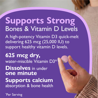 Vitamin D3 625mcg (25.000 IE), Schmelztabletten, Berry