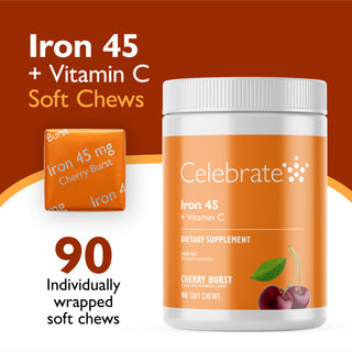 Eisen 45 mg + Vitamin C, Kaubonbons / Soft Chews