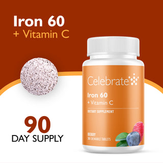 Eisen 60 mg + Vitamin C, Kautabletten, Berry
