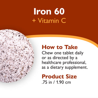 Eisen 60 mg + Vitamin C, Kautabletten, Berry