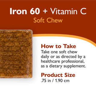 Eisen 60 mg + Vitamin C, Kaubonbons / Soft Chews, Twisted Citrus