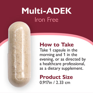 Multi-ADEK Vitamin ohne Eisen, Kapseln