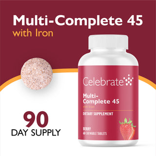 Multi-Complete 45 Bariatrisches Multivitamin mit Eisen, Kautabletten