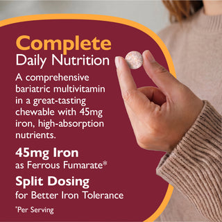 Multi-Complete 45 Bariatrisches Multivitamin mit Eisen, Kautabletten