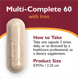 Multi-Complete 60 Bariatrisches Multivitamin mit Eisen, Kapseln