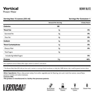 Vertical Clear Proteinwasser
