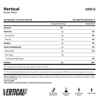 Vertical Clear Proteinwasser