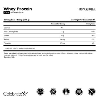 Celebrate Molkenprotein Clear + Elektrolyte