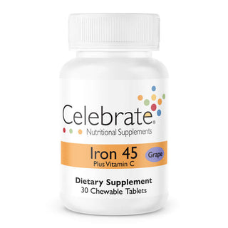 Eisen 45 mg + Vitamin C, Kautabletten, Grape