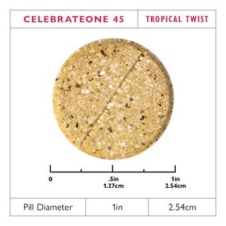 CelebrateONE 45 Bariatrisk multivitamin med jern, én gang dagligt, tyggetablet