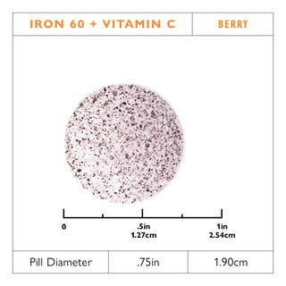 Jern 60 mg + C-vitamin tyggetabletter, Berry 